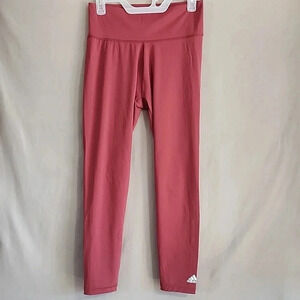 Women's Adidas Leggings, Berry Color, Size Large, Pre-Owned